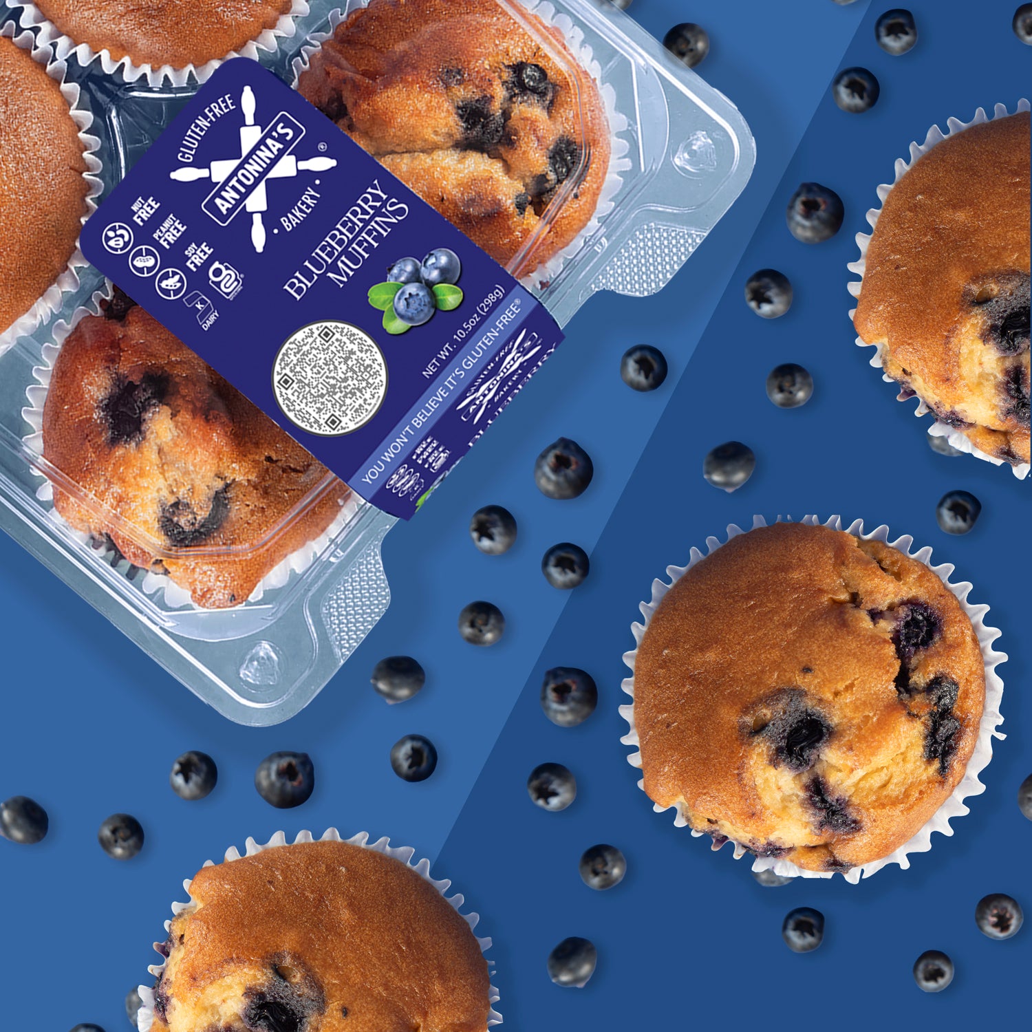 Gluten-Free 32 Blueberry Muffins