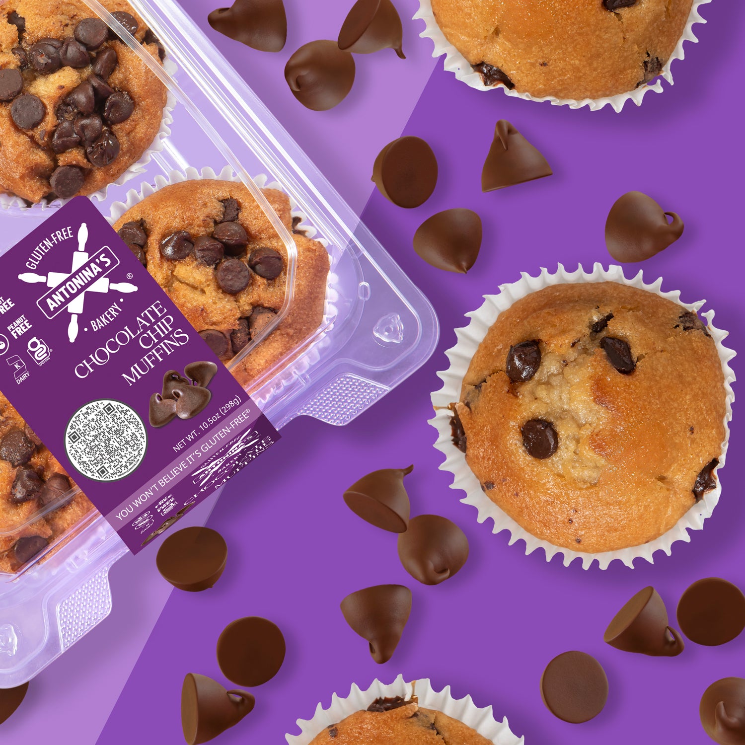 Gluten-Free 32 Chocolate Chip Muffins