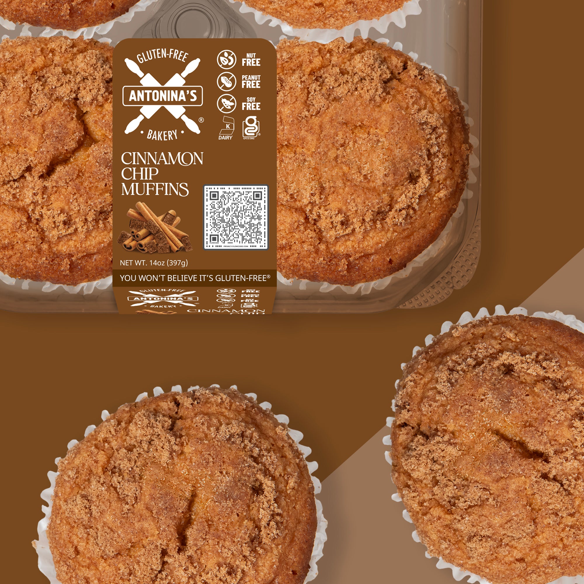 Gluten-Free 32 Cinnamon Chip Muffins