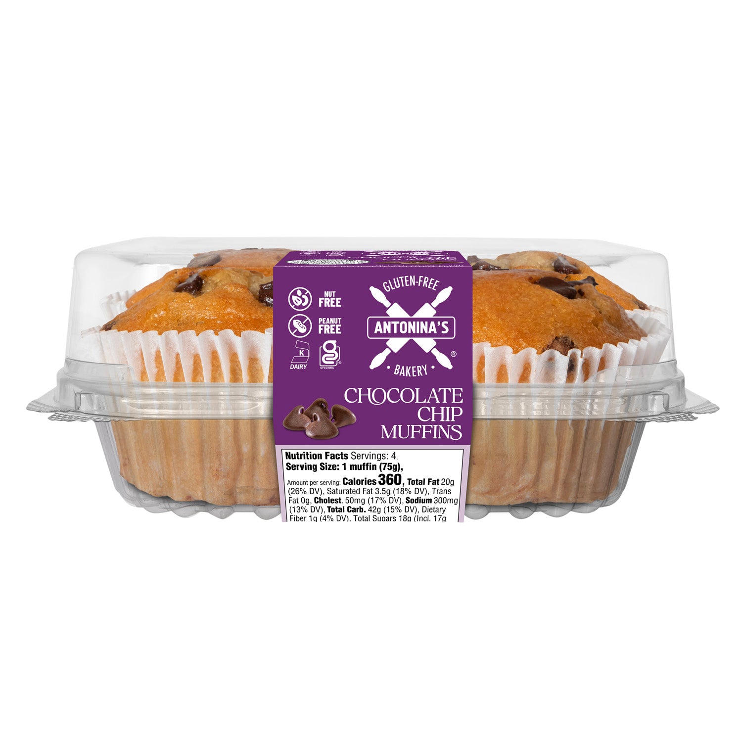 Gluten-Free 32 Chocolate Chip Muffins
