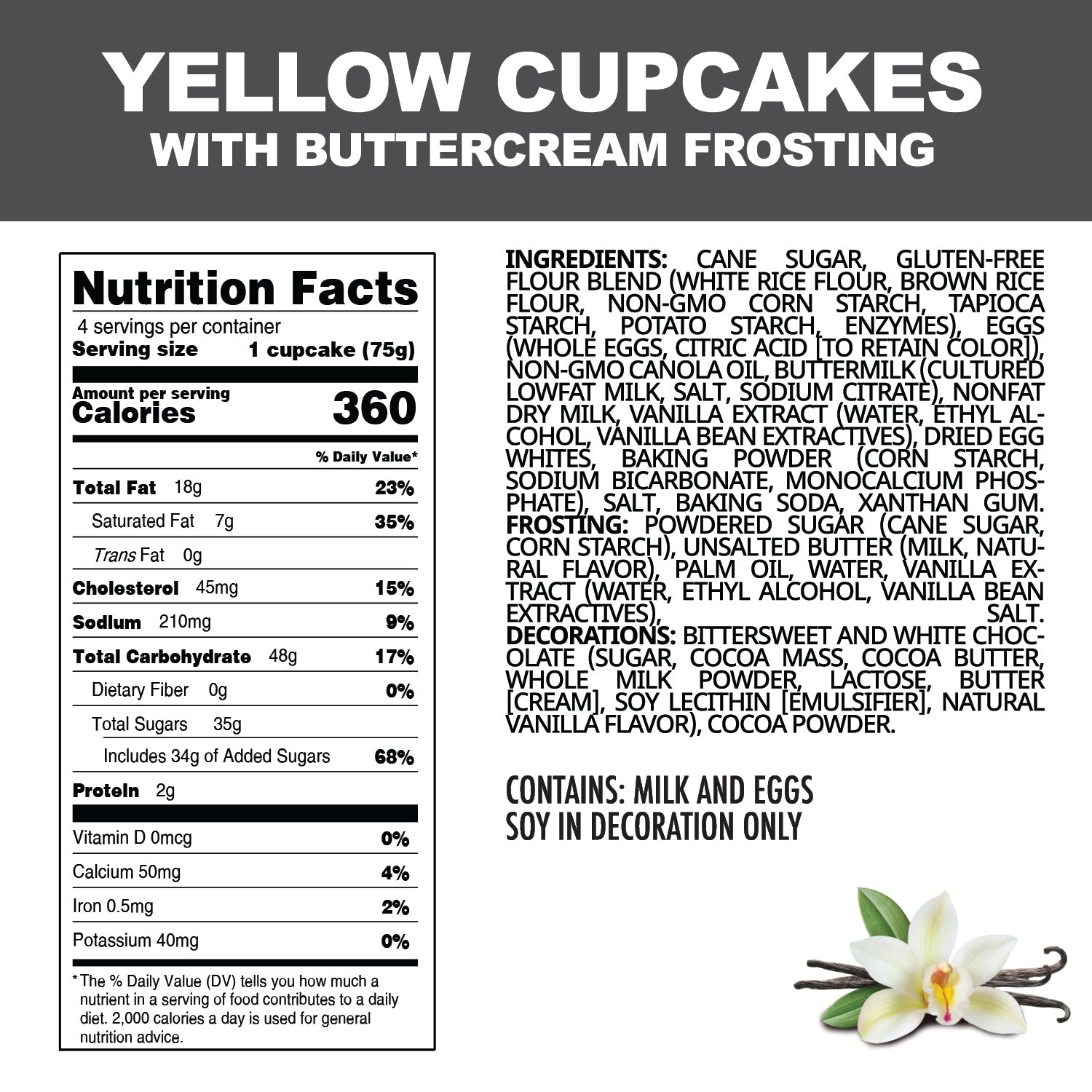 Gluten-Free 32 Yellow Cupcakes