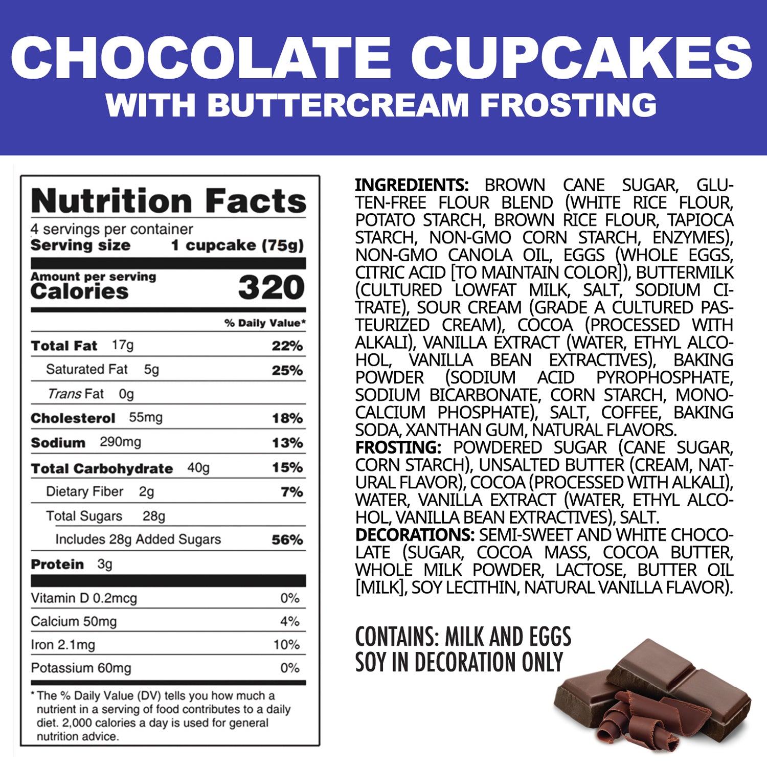 Gluten-Free 32 Chocolate Cupcakes
