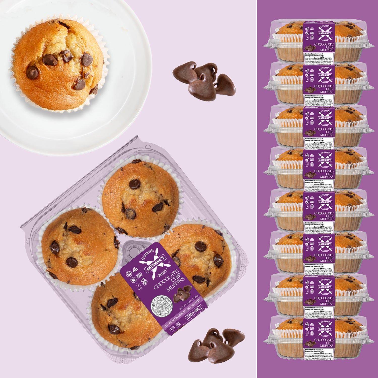 Gluten-Free 32 Chocolate Chip Muffins