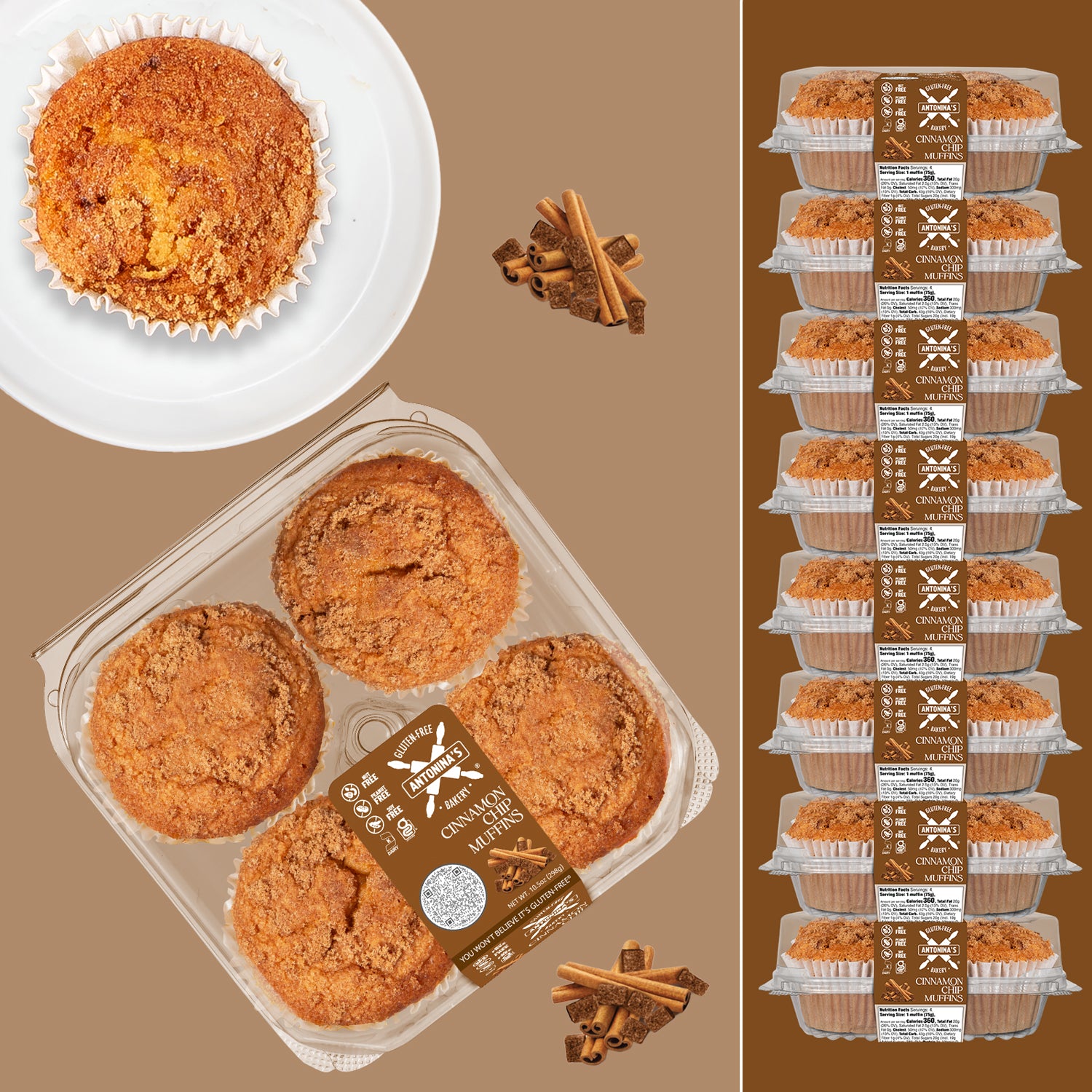 Gluten-Free 32 Cinnamon Chip Muffins