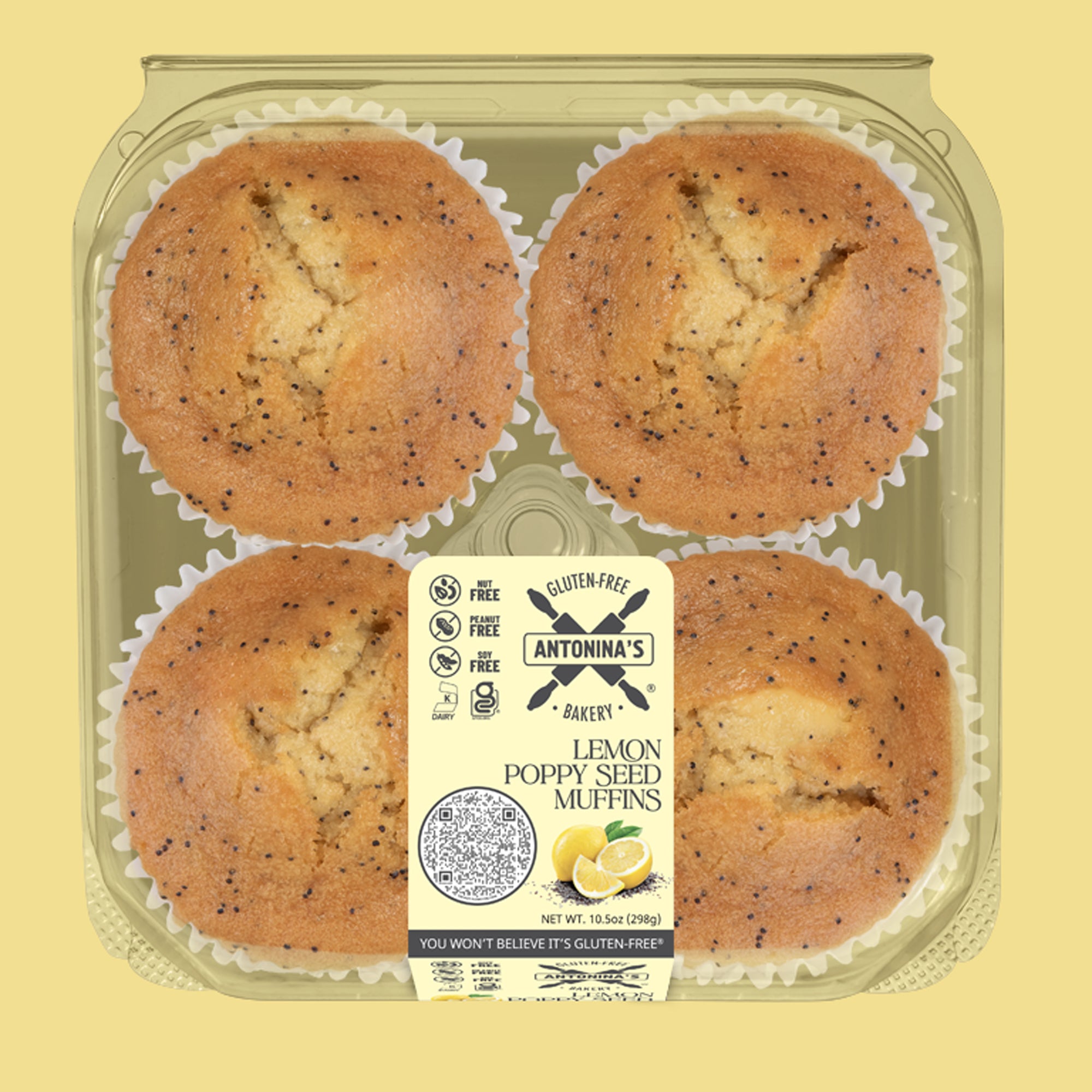Gluten-Free 32 Lemon Poppy Seed Muffins
